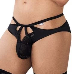 Slip Lace Candyman 99632 -Boutique De Lingerie slip candy 99632 noir 4