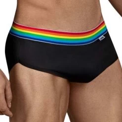 Slip Candyman Rainbow Pride 99449 -Boutique De Lingerie slip candyman 99449 noir 4