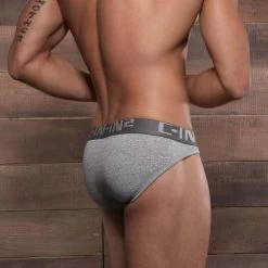 Slip CIN2 4014 -Boutique De Lingerie slip cin2 4014 gris 3