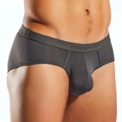 Slip CockSox Charcoal CX76MD -Boutique De Lingerie slip cocksox cx76md anthracite 4