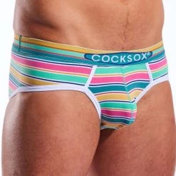 Slip CockSox Cape Carnaveral Stripe CX76N -Boutique De Lingerie slip cocksox cx76n cmod 4