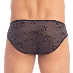 Slip L Homme Invisible Fleur Noire MY44FLN -Boutique De Lingerie slip hi my44fln noir 3