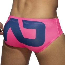 Slip De Bain Addicted Extra Large Logo ADS045 -Boutique De Lingerie slipbain ad ADS045 rose 3