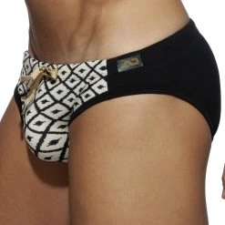 Slip De Bain Addicted Rhombus ADS235 -Boutique De Lingerie slipbain addicted ADS235 noir 4