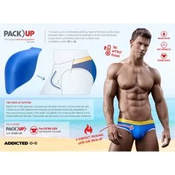 Slip De Bain Addicted Rhombus ADS235 -Boutique De Lingerie slipbain addicted ads229 noir 5 1