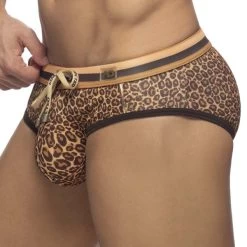 Slip De Bain Addicted Leopard Stripes ADS267 -Boutique De Lingerie slipbain addicted ads267 marron 4