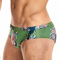 Slip De Bain BANG! Tigre 50216 -Boutique De Lingerie slipbain bang 50216 vert 4