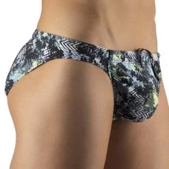 Slip De Bain FEEL ErgoWear Zigzag EW1056 -Boutique De Lingerie slipbain ergo ew1056 blanc 4