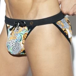 Tanga De Bain ES Collection Baroque Swim 2018 -Boutique De Lingerie slipbain esco 2018 noir 4