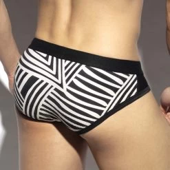 Slip De Bain ES Collection Congo Combi 2320 -Boutique De Lingerie slipbain esco 2320 noir 3