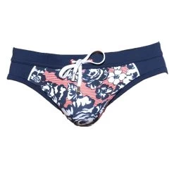 Slip De Bain ES Collection Flowery Sailor 1923 -Boutique De Lingerie slipbain escollection 1923 bleu 9