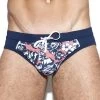 Slip De Bain ES Collection Flowery Sailor 1923 -Boutique De Lingerie slipbain escollection 1923 bleu m