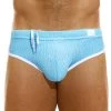 Slip De Bain Modus Vivendi Wavy ES2314 -Boutique De Lingerie slipbain modus es2314 turquoise m