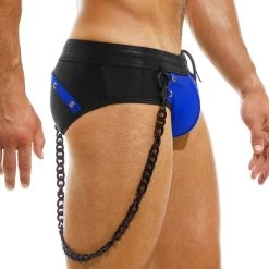 Slip De Bain Modus Vivendi Dark GS2212 9 Slip De Bain Modus Vivendi Dark GS2212 -Boutique De Lingerie slipbain modus gs2212 bleu 4