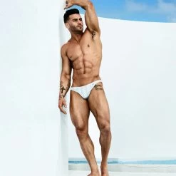 Slip De Bain Modus Vivendi Tyres ES2011 -Boutique De Lingerie slipdebain modus es2011 blanc a