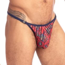 String L Homme Invisible Fiori Reale UW21XFIO -Boutique De Lingerie string hi UW21XFIO bleu 4