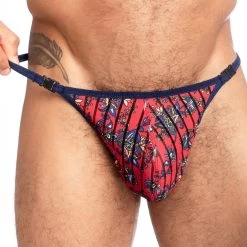 String L Homme Invisible Fiori Reale UW21XFIO -Boutique De Lingerie string hi UW21XFIO bleu 5