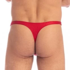 String L Homme Invisible Barbados Cherry UW26CHE -Boutique De Lingerie string hi UW26CHE rouge 3
