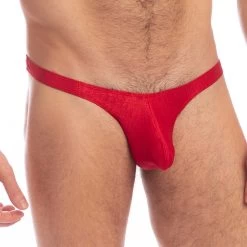 String L Homme Invisible Barbados Cherry UW26CHE -Boutique De Lingerie string hi UW26CHE rouge 4