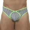 String Xtremen Jacquard 91077 -Boutique De Lingerie string xtremen 91077 gris m