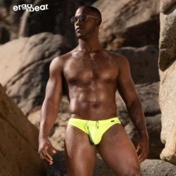 String De Bain X4D SW SW ErgoWear Neon EW1413 -Boutique De Lingerie stringbain ergo ew1413 jaune a