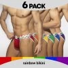 Pack De 6 Tangas Addicted Rainbow AD1146P -Boutique De Lingerie tanga ad ad1146p cmod m