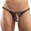 Tanga Wojoer Brauner Leo SP3B14 -Boutique De Lingerie tanga wojoer SP3B14 marron m